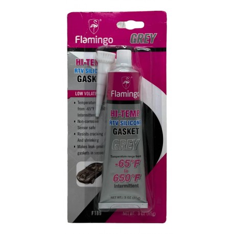 SILICON ALTA TEMPERATURA GRIS 85GR (FLAMINGO) F189