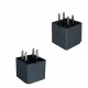 RELAY 4 PATAS FINAS PARA FAROS GRIS/NEGR