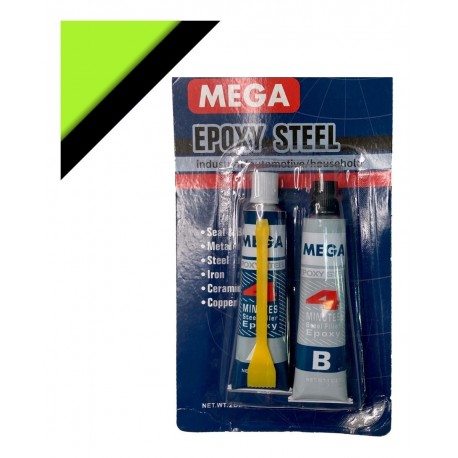 PEGA EPOXY ACERO PLASTICO 20 GRAMOS (2 TUBOS) (DERFOE)