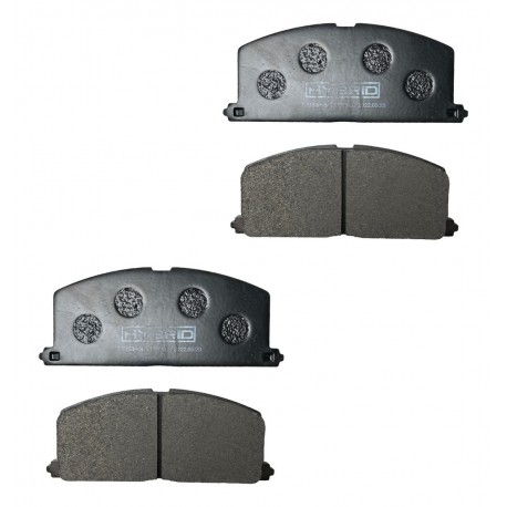 PASTILLAS DELANTERAS COROLLA SAPITO/PANTALLITA/STARLET/SKY/ARAYA/BABY CAMRY (04465-12580) (QSE) (SE VENDE CON MUESTRA)
