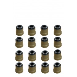 GOMA DE VALVULA JEEP GRAND CHEROKKE WK 16 BUJIAS 4.7L 08-10 (16 PCS-VITON) ""POSITIVE TYPE"" (RUSHMORE)