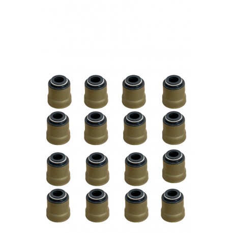 GOMA DE VALVULA JEEP GRAND CHEROKKE WK 16 BUJIAS 4.7L 08-10 (16 PCS-VITON) ""POSITIVE TYPE"" (RUSHMORE)