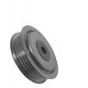POLEA TENSORA CORREA UNICA TERIOS 1.3 (TOYOTA-CAP) (METALICA ACANALADA) (10.5MM DIAMETRO INTERNO, 75MM DIAMETRO EXTERNO,19.5MM A