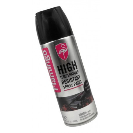 PINTURA NEGRO SPRAY 450 ML(ALTA TEMPERATURA) (FLAMINGO) F062-1200
